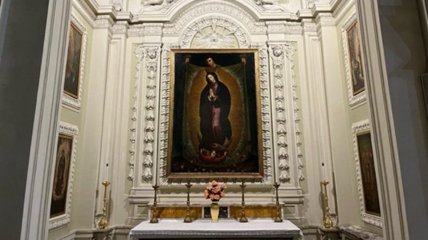 Esta es la imagen más antigua de la Virgen de Guadalupe en Roma